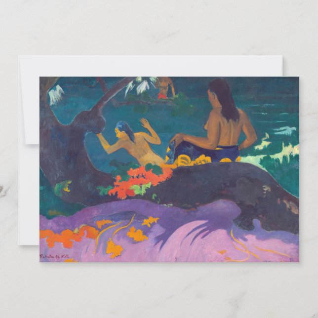 Convites Paul Gauguin - À Beira-Mar / Fatata te Miti (Frente)