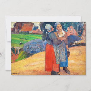 Convites Paul Gauguin - Camponesas Bretãs