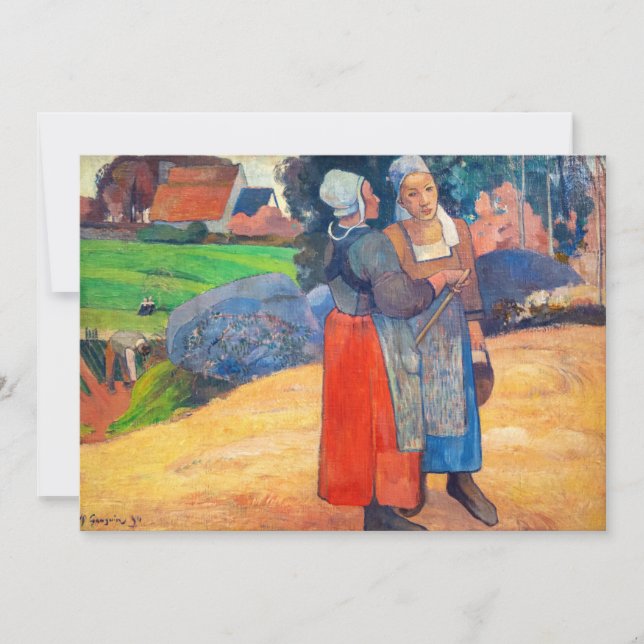 Convites Paul Gauguin - Camponesas Bretãs (Frente)