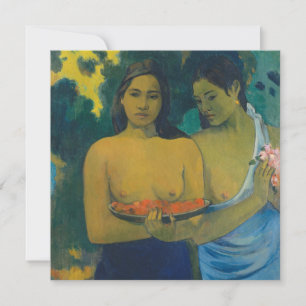 Convites Paul Gauguin - Duas Mulheres Taitianas