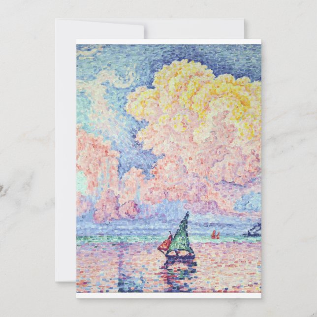 Convites Paul Signac - A Nuvem Rosa, Antibes, 1916 (Frente)