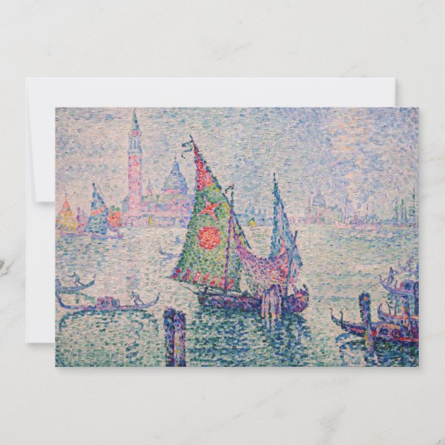 Convites Paul Signac - A vela verde (Frente)