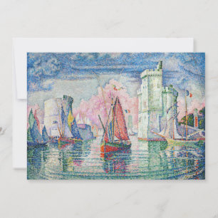 Convites Paul Signac - Entrada do Porto de La Rochelle