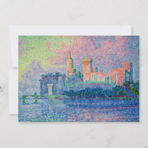 Convites Paul Signac - O Palácio Papal, Avinhão