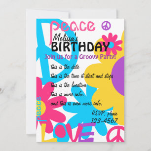 Convites Paz, amor e REALMENTE brilhante!