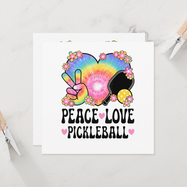Convites Paz Amor Pickleball (Frente/Verso In Situ)