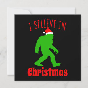 Convites Pé Grande Engraçado Eu Acredito No Natal