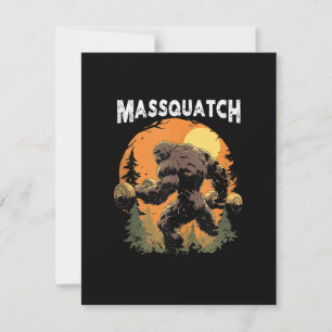 Convites Pé Grande Massquatch Engraçado