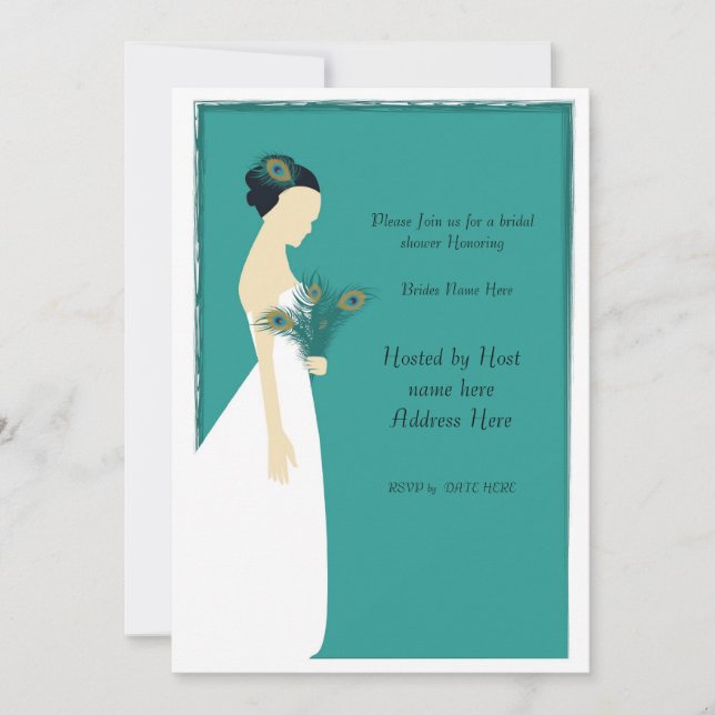 Convites peace_bridal_convidado-01, Junte-se a nós para um  (Frente)