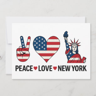 Convites Peace Love New York