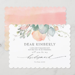 Convites Peach Blossomo Floral É Minha Proposta De Bridesma