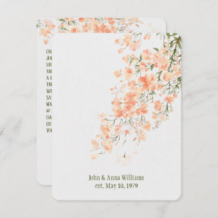 Convites Peach Blossoms Vow Renewal