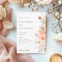 Peach Boho Floral Wedding