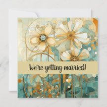 Peach e Beige Floral Abstrato