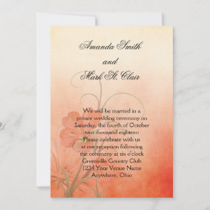 Convites Peach Flowers Peach Texture Background Casamento
