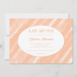 Convites Peach Fuzz Color Watercolor Abstrato Patterno