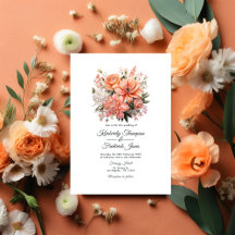 Peach Fuzz Floral Wedding