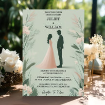 Peach Mint Moss Sage Casamento Verde