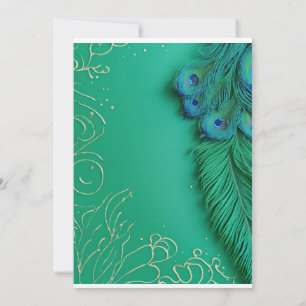 Convites Peacock Elegance Revelado