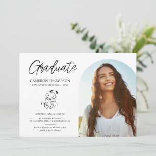 Convites Peanuts Snoopy   Festa de formatura escolar