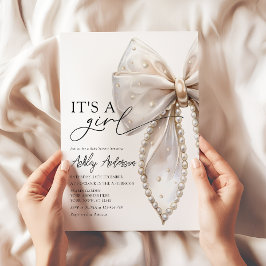 Convites Pearl Arco é um Chá de fraldas