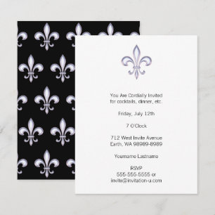 Convites Pearl Fleur De Lis
