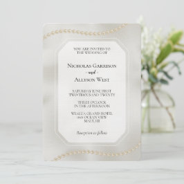 Convites Pearl White Luxe Weding