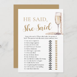 Convites Pearls Elegantes E Prosecco Ele Disse, Ela Disse J