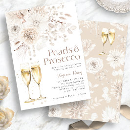 Convites Pearls Prosecco Elegante Bridal