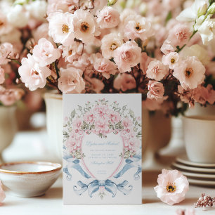 Convites Pecado de Flor de Cereja Doce   Casamento Monogram