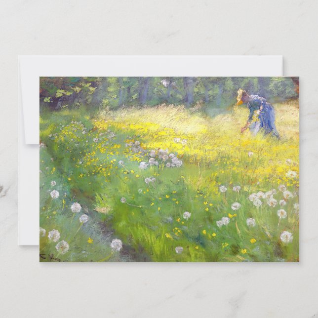 Convites Peder Severin Kroyer - Marie Kroyer no Jardim (Frente)