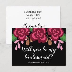 Convites Pedido de Dama de Honra Você Será Moderno