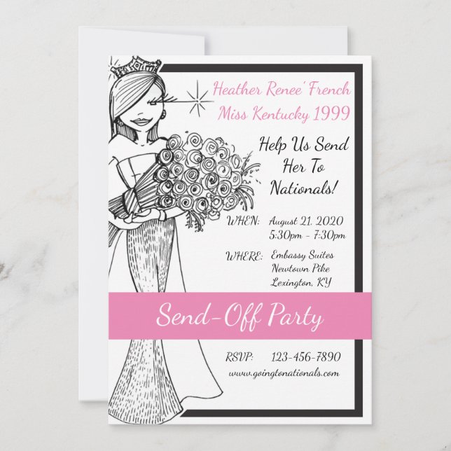 Convites Pedido de indenização por Heather French Henry (Frente)