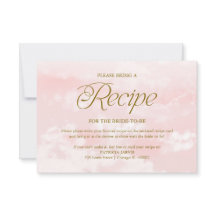 Pedido de Receita Chá de Noiva Rosa Dourado Nuvem