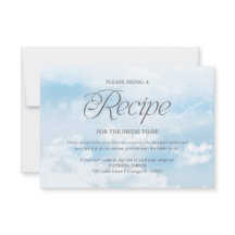 Pedido de Receita de Chuveiro de Noiva em Nuvem Mo