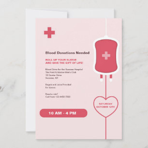 Convites Pedido do Mês do Doador de Sangue