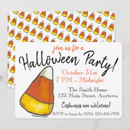 Convites Pedra ou trato de balsa doce do Halloween