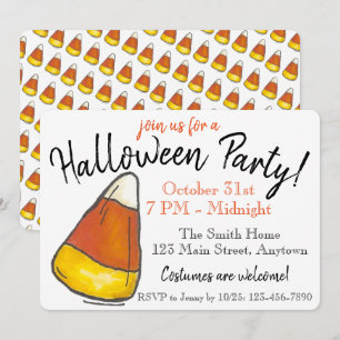 Convites Pedra ou trato de balsa doce do Halloween