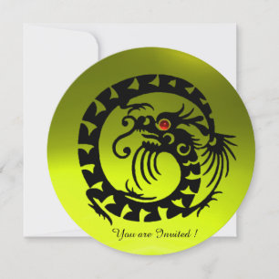 CONVITES PEDRA PRECIOSA TOPÁZIO AMARELO DRAGÃO COBRA PRETA