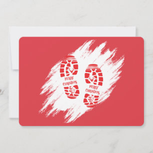 Convites Pegada do Papai Noel