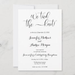 Convites Pegamos o nó | Recepção de casamento casual