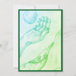 Convites Pegando ou jogando? - Plano verde