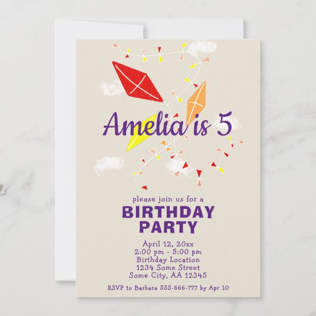 Convites Peitos bonitos no Aniversário de criança de Desenh (Frente)