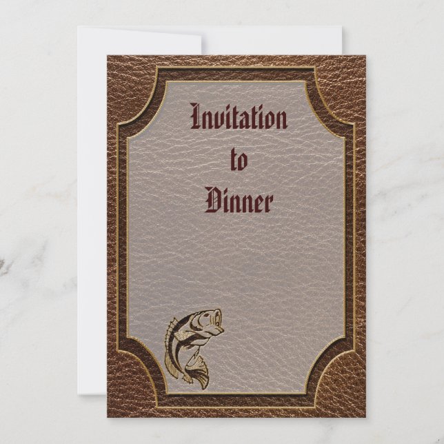 Convites Peixe De Leather (Frente)