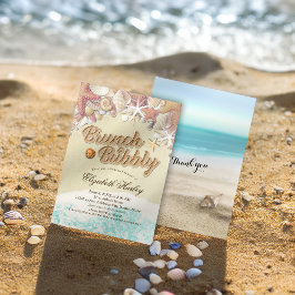 Convites Peixe de Starfish de Brunbble Chá de panela Summer