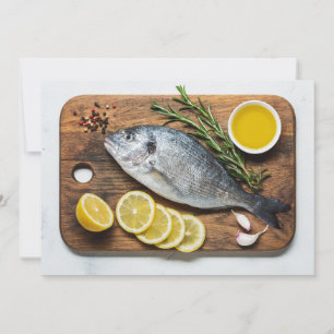 Convites Peixe Dorado com Texto Personalizado