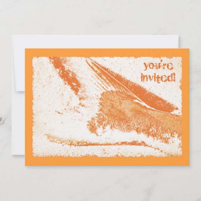 Convites Peixe Fry na festa da praia (Frente)