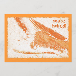 Convites Peixe Fry na festa da praia