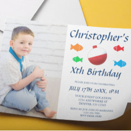Convites Peixes Coloridos Meninos Qualquer Idade Aniversári