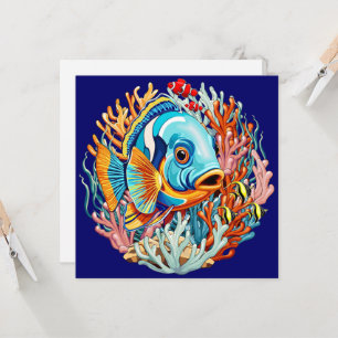 Convites Peixes Tropicais Vibrações Coloridas de Verão